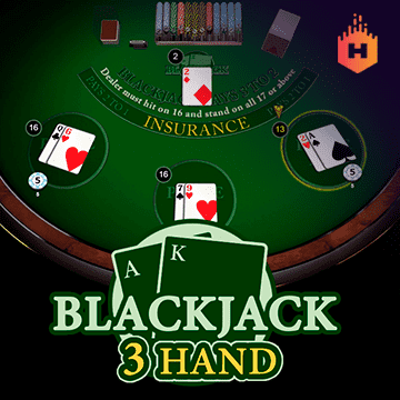 รวมเกมสล็อตทุกค่าย - Blackjack 3 Hand